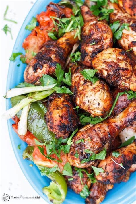 Heat the grill to 350f. Grilled Chicken Drumsticks with Garlic-Harissa Marinade ...