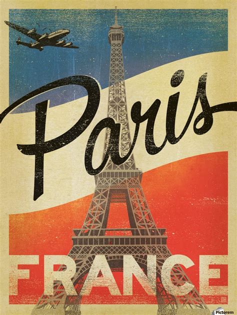 Paris France Vintage Poster Vintage Poster