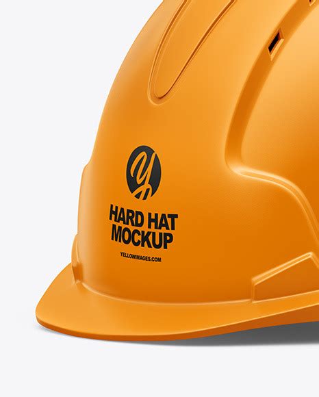 Download Matte Hard Hat Mockup in Apparel Mockups on Yellow Images ...