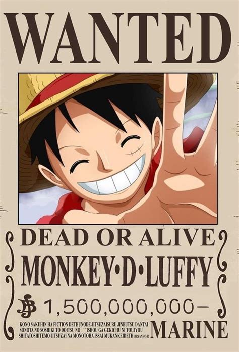 Monkey D Luffy S BOUNTY Gambar Anime Fotografi Buku Gambar Polaroid