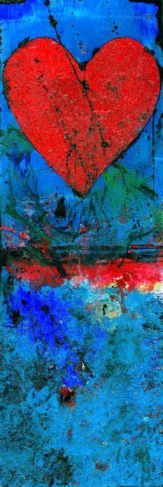 Hearts Desire Large Contemporary Abstract Mixed Media Heart Art