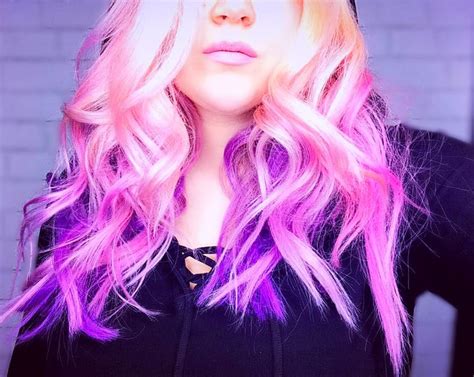 Vibrant Pink And Purple Hair With Arctic Fox Hair Dye