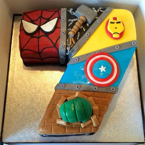 I really want to do vintage 1930s batman. Marvel avengers number cake I made | Cake stuff ...