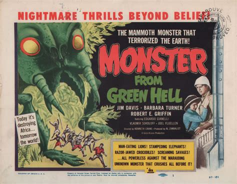 Monster From Green Hell Original 1957 Us Title Card Posteritati