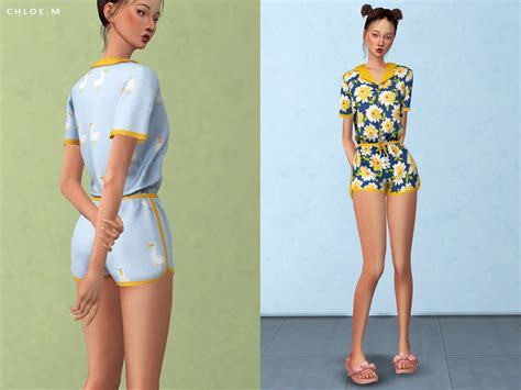 The Sims Resource Chloem Cute Pajama Set