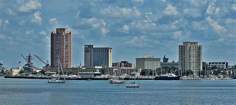 Downtown Skyline - Portsmouth, Virginia Photograph by De Ann Troen