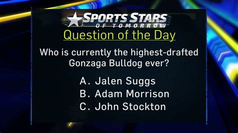 Question Of The Day Gonzaga In The Nba Draft Youtube