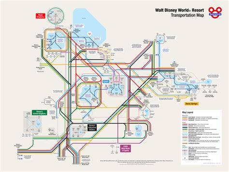 walt disney world transportation map transport informations lane