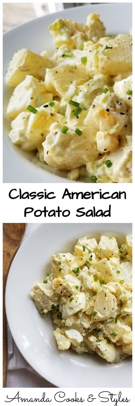 Classic American Potato Salad American Potato Salad Side Dishes Easy Classic Potato Salad