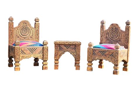 Home bedroom traditional bedroom chairs. Bedroom Chair Set Original Swati Traditional Style Two ...