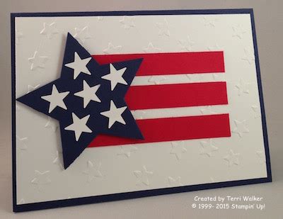You have to love a nation that celebrates its independence every july 4th, not with a parade of guns, tanks, and soldiers who fly by the white house in a show of strength but with family picnics where kids throw frisbees, the potato salad gets iffy, and the flies die from happiness. Make a fun 4th of July card - Nutz about Stamping