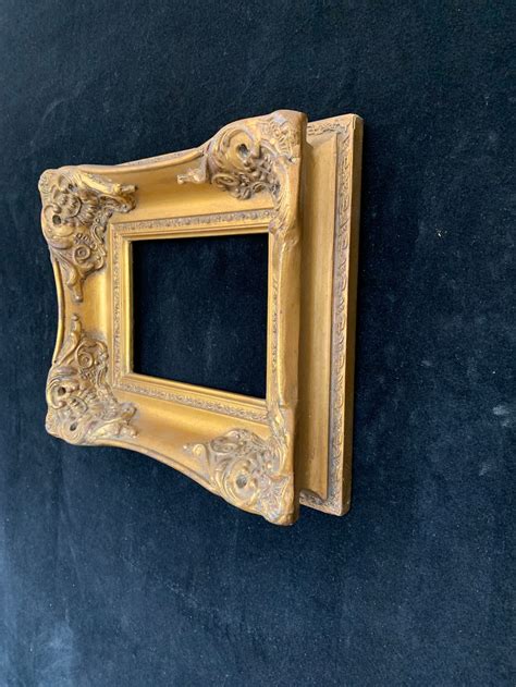 Ornate Heavy Chunky Gold Frame14 X 12 Inner Etsy