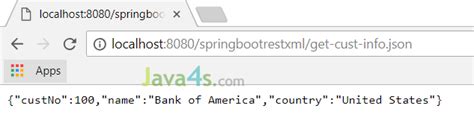 Spring Boot Example Of RESTful Web Service With XML Response