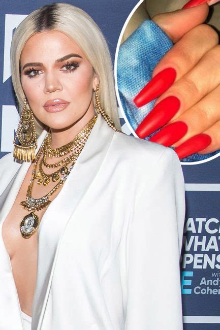 Khloe Kardashian Responds After Shes ‘mummy Shamed Over Long Red Nails With Fans Insisting