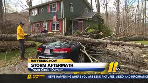 After The Storm Lucky Durham Residents Begin Cleanup Abc11 Raleigh