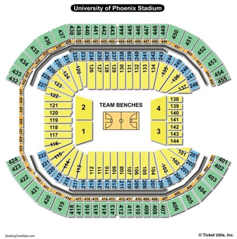 University Of Phoenix Stadium Seating Chart Seating Charts And Tickets