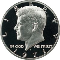 Cointrackers.com has estimated the 1971 kennedy half dollar value at an average of 50 cents, one in certified mint state (ms+) could be worth $12. 1971 S Kennedy Half Dollar Proof Value | CoinTrackers