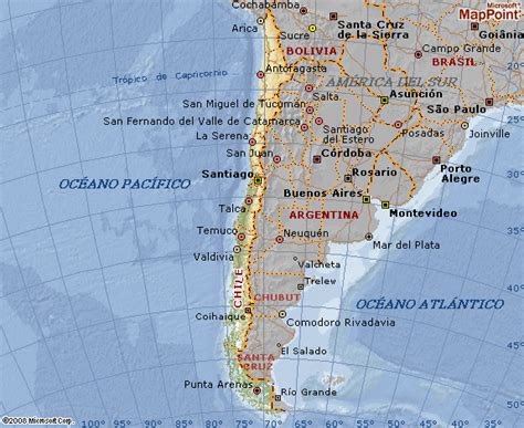 Mapa de Chile - Mapa Físico, Geográfico, Político, turístico y Temático.