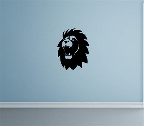Roaring Lion Decal Lion Head Decal Etsy Cat Decal Fall Decal