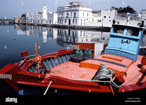 Old Harbour Bizerte Tunisia Stock Photo Alamy