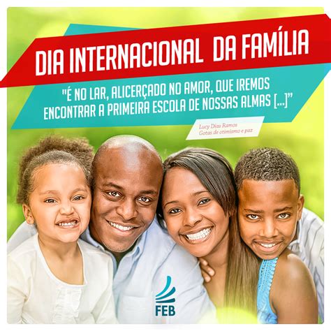 Dia Internacional Da Fam Lia Agenda Esp Rita Brasil