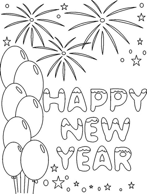 You can give a coloring page to a 2 years baby and to the schoolboy. Free Printable New Years Coloring Pages For Kids