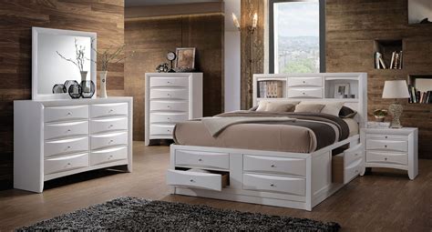Shenk standard 6 piece bedroom set the understated style of this superb set adds elegance and class to any bedroom in need of a refresh. Ireland Bookcase Bedroom Set (White) - Bedroom Sets ...