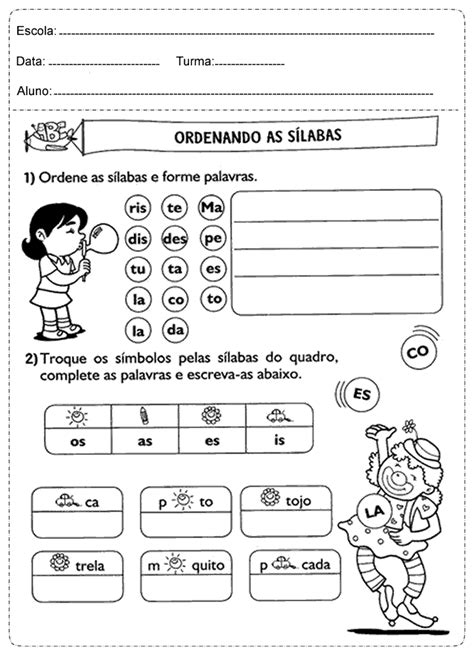 Atividades De Português 2 Ano Do Ensino Fundamental Para Imprimir