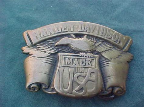 1980 Harley Davidson Solid Brass Baron Belt Buckle Bbb 6189 Ebay