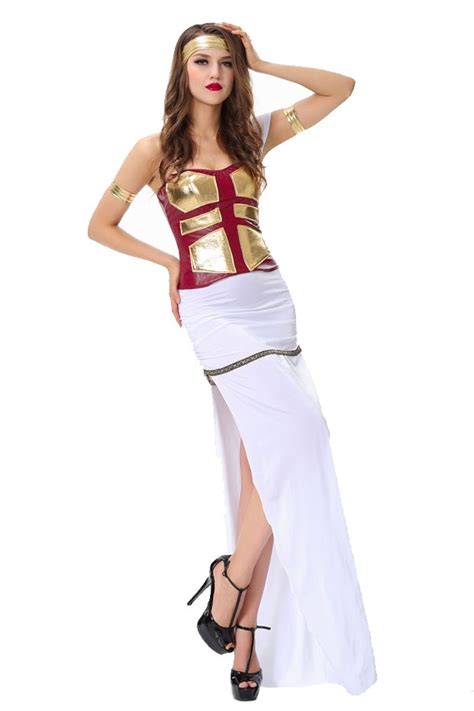 Ladies Cleopatra Roman Toga Robe Greek Goddess Fancy Dress Costume