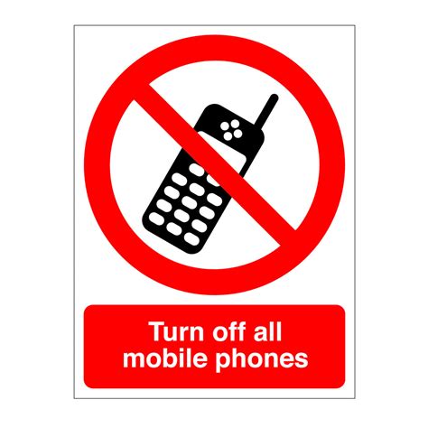 Turn Off Mobile Phones Sign Signsonlineie
