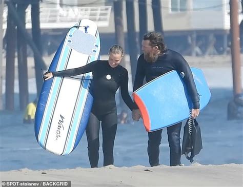 Lara Bingle And Sam Worthington Go Surfing In Malibu And Take A Romantic Stroll On The Beach