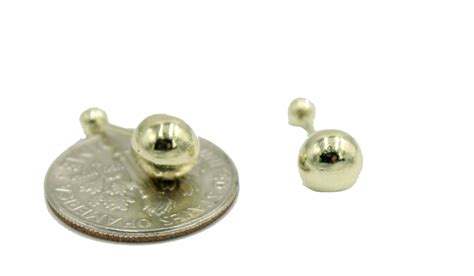 Ball 4mm 18k Gold Plated Screw Back Earrings 4mm Ball Screw Etsy