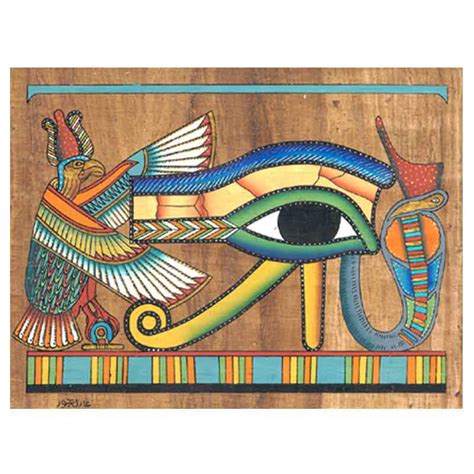 Eye Of Horus Wedjat Eye Papyrus Egypt7000