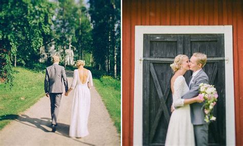 Hier sind die schönsten brautkleider kollektionen der angesagtesten brautkleider: Northern Sweden Summer Wedding. | Bilder, Ideen