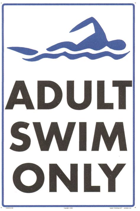 Swimming Pool Pool For Adults Sign Clip Art Library