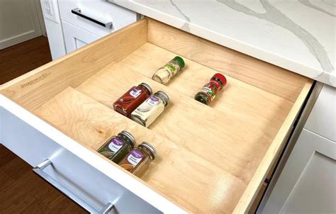Maybe you would like to learn more about one of these? MAPLE Custom Kitchen Spice Rack Drawer Organizer Insert ...