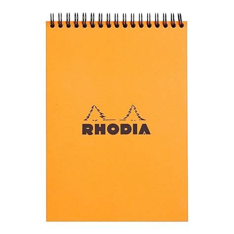 rhodia classic notepad spiral a5 lined orange popular products rhodia writing pads