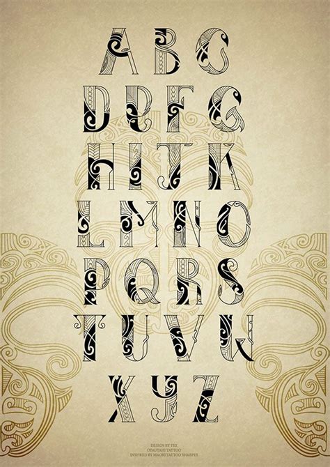 Maori Tattoo Font On Typography Served Maori Tattoo Tattoo Font