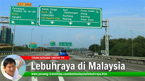 Untuk senarai penuh, anda boleh gali lagi di penghujung artikel ini. Lebuhraya di Malaysia