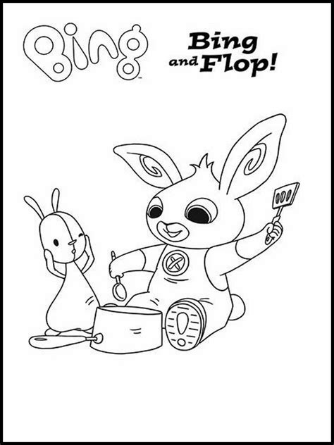 Coloring pages of bing bunny. Bing Bunny Printable Coloring Book 4