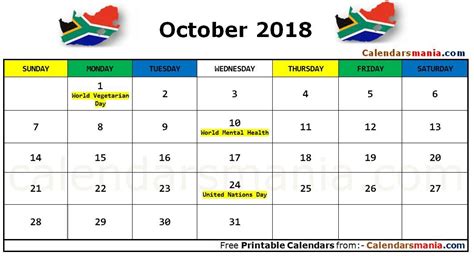 Pin On October 2018 Calendar