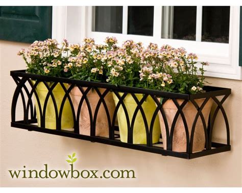 60 Arch Window Box Cage Square Design Wrought Iron Window Boxes