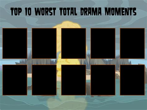 Top 10 Worst Total Drama Moments Template By Air30002 On Deviantart