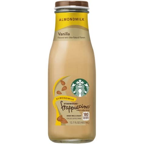 Starbucks Frappuccino Vanilla Almond Milk Iced Coffee Drink 137 Fl Oz