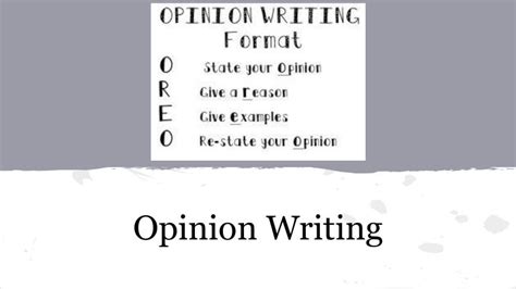 Opinion And Column Writing