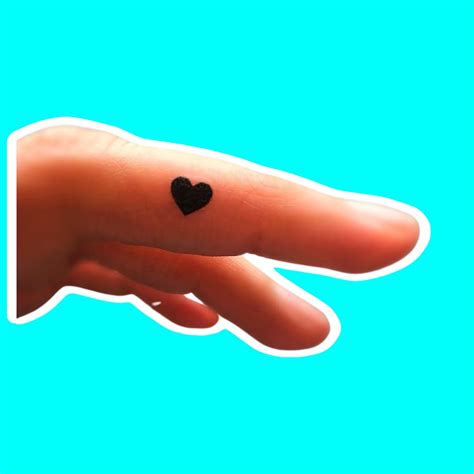 Tiny Black Heart Tattoos Set Of 20 Fake Tattoos Temporary Etsy