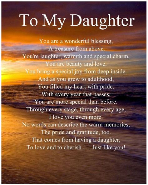 Happy Birthday Quotes For Daughter Prayers For My Daughter Letter To