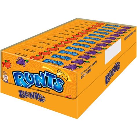 Skip to the end of the images gallery. Runts Hard Candy Theater Box, 5 Oz (12 Count) - Walmart ...