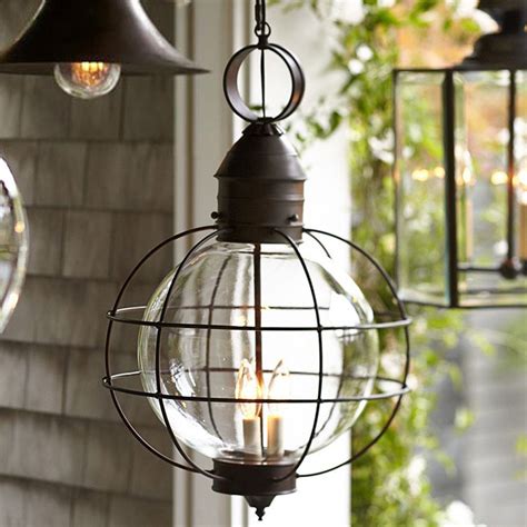 You can easily bring an industrial look to any area with this hanging pendant light. Iron Industrial Loft outdoor Pendant Lamp Globe ...